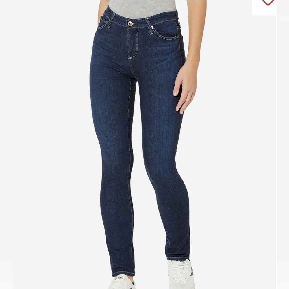 Ag denim size 26 prima mid rise cigarette jean.
